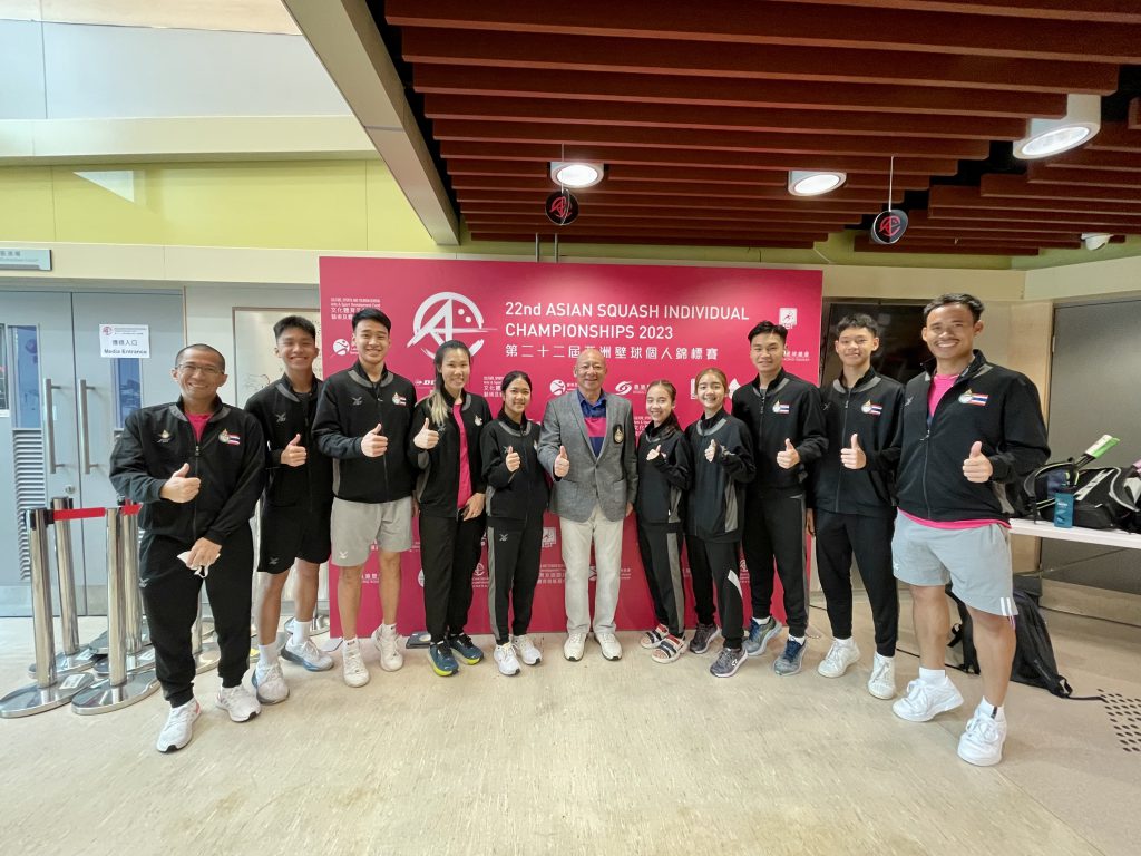 นักกีฬาสควอชทีมชาติไทยเข้าร่วมแข่งขันรายการ Asian Individual Championships ณ เขตปกครองพิเศษฮ่องกง สาธารณะรัฐประชาชนจีน